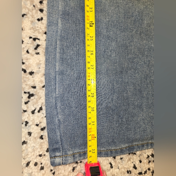 Jeans brand denim midi skirt. Says large, looks more like small fit. - Picture 8 of 12